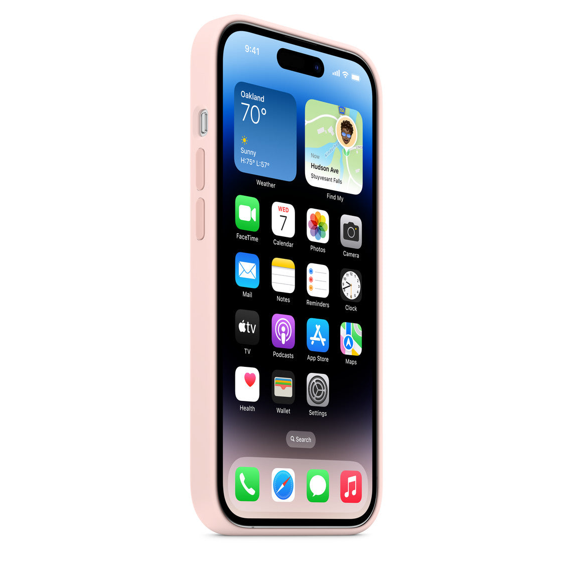 Lumineer Silikonhülle für iPhone 14 Pro – Rose
