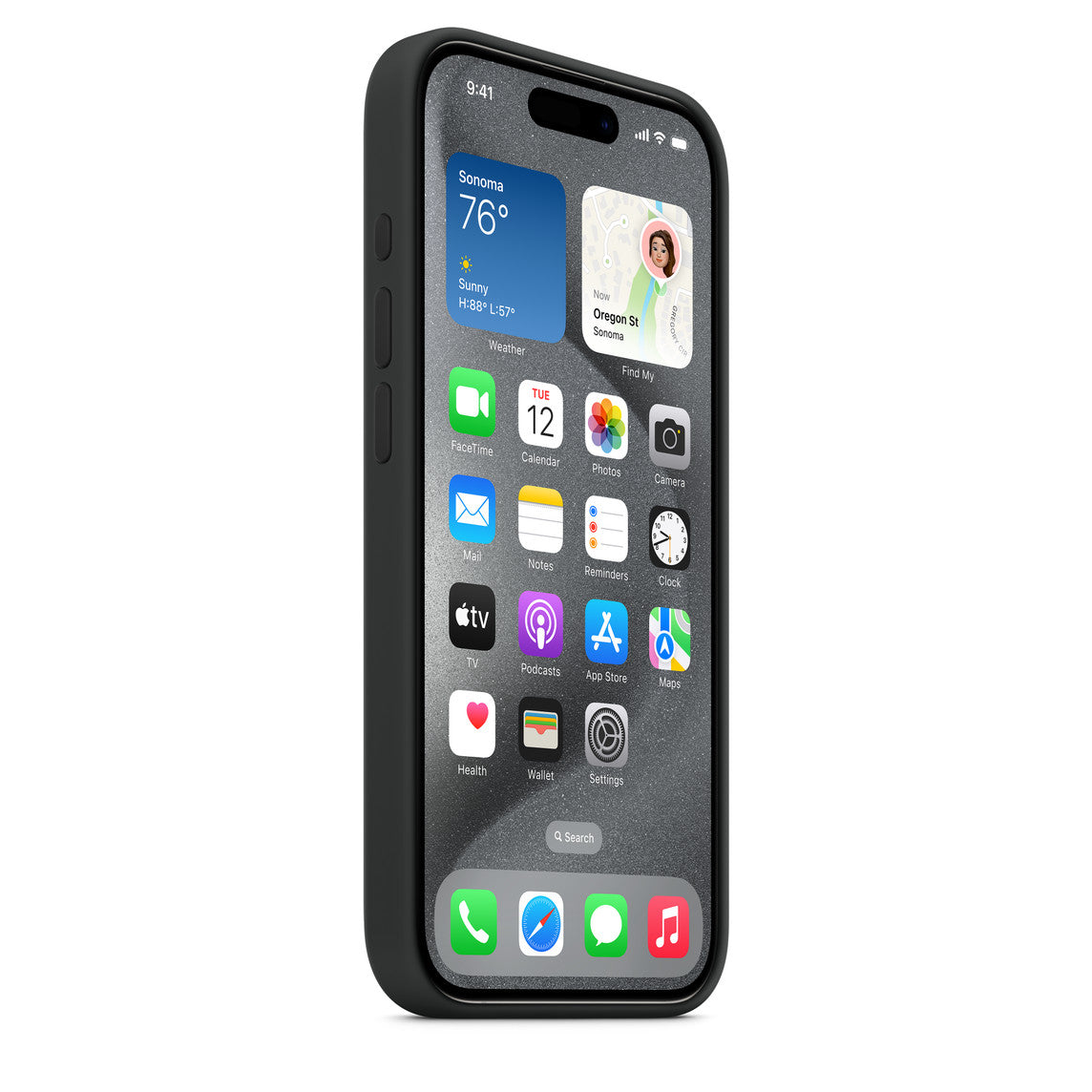 Lumineer Silikonhülle für iPhone 14 Pro – Night Black