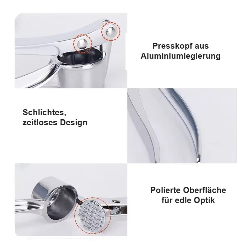 Knoblauchpresse mit langem Hebel – robust und leicht zu reinigen