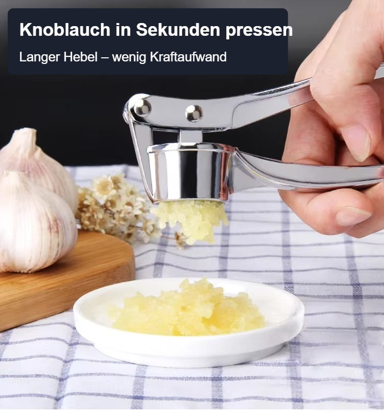 Knoblauchpresse mit langem Hebel – robust und leicht zu reinigen