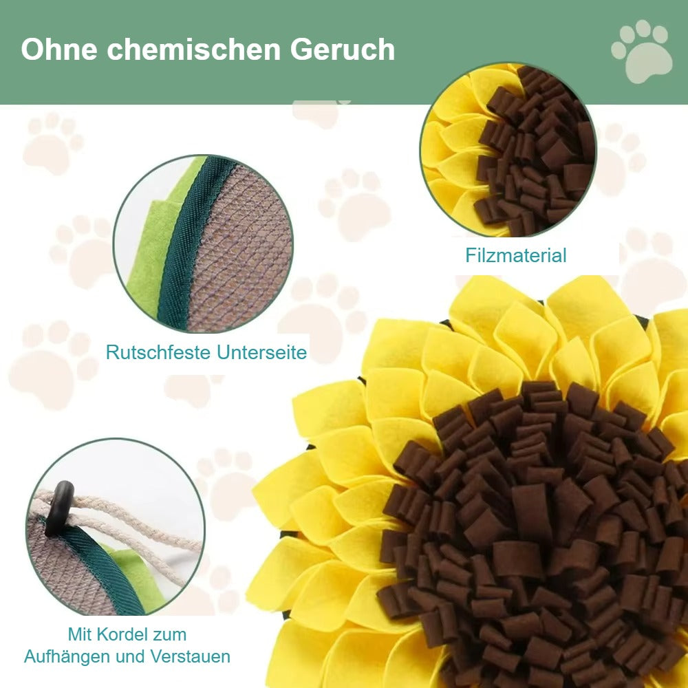 Schnüffelmatte für Hunde – Sonnenblume, ca. 38 cm
