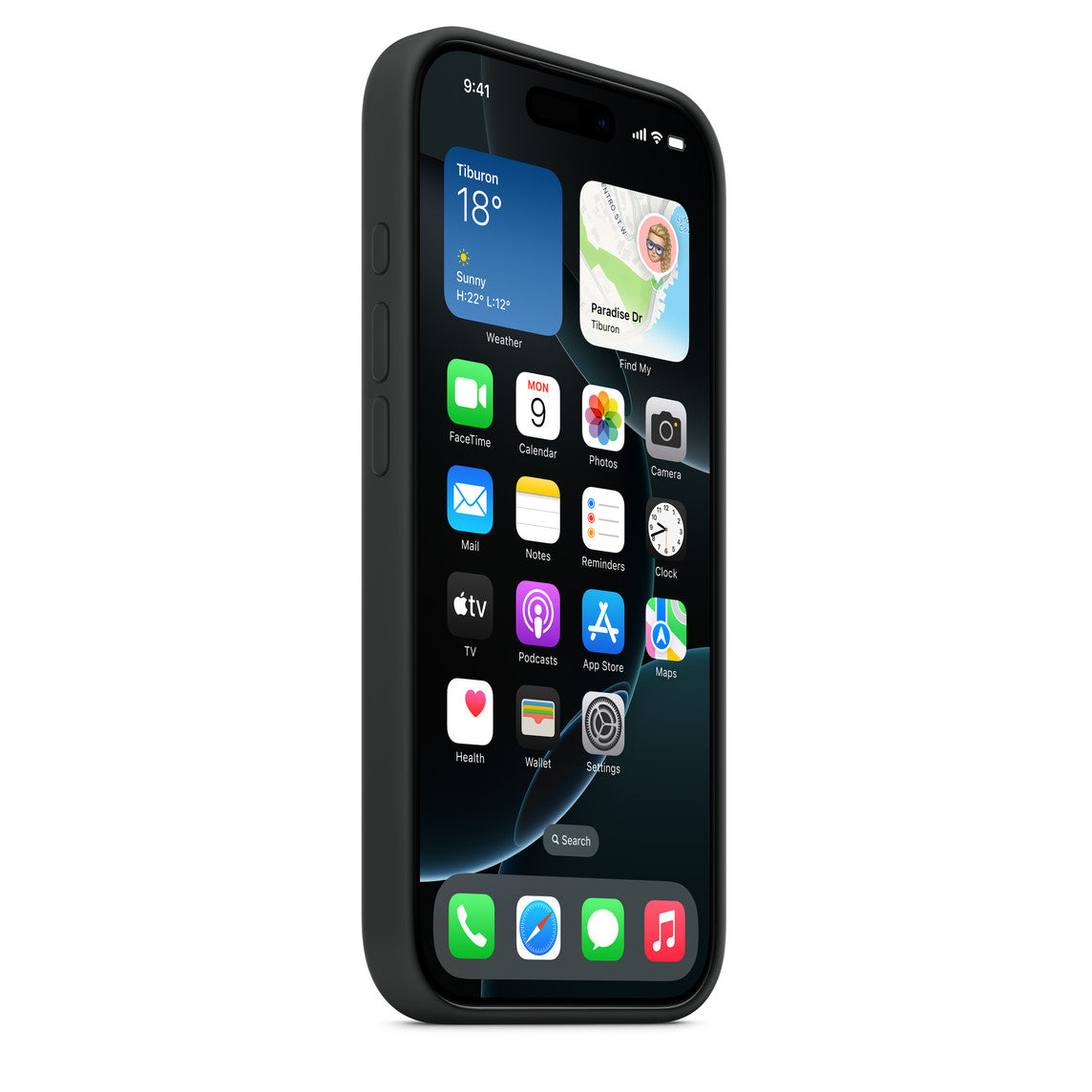 Lumineer Silikonhülle für iPhone 16 Pro – Black