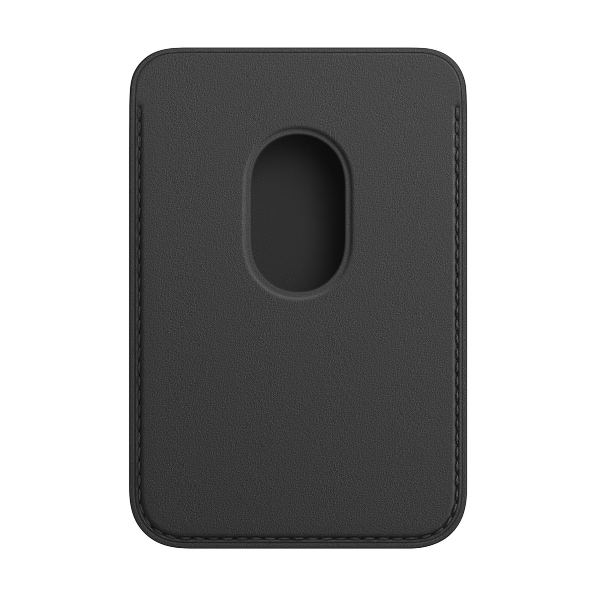 Apple iPhone Leder Wallet mit MagSafe Schwarz Rückseite