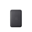 Apple iPhone Feingewebe Wallet MagSafe Schwarz