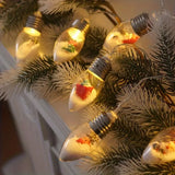 LED-Weihnachtslichterkette mit Figuren – 3 m, 20 LEDs, batteriebetrieben