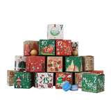 Adventskalender zum Befüllen – 24 Boxen aus Kraftpapier