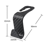 Kopfstützen-Haken fürs Auto im Carbon-Look – 2er-Set