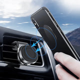 Magnetyczny uchwyt na telefon do kratki wentylacyjnej – obrotowy o 360°
