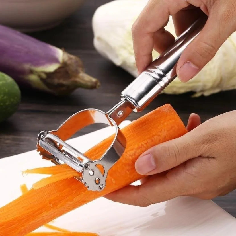 2-in-1 Stainless Steel Peeler with Julienne Blade