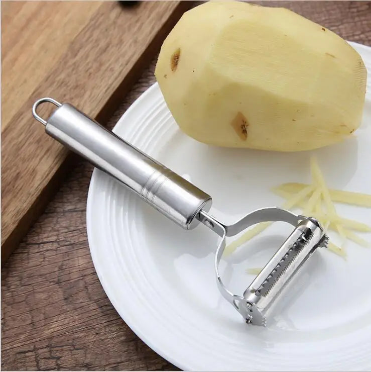 2-in-1 Stainless Steel Peeler with Julienne Blade