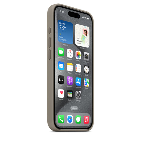 Lumineer Silikonhülle für iPhone 15 Pro – Toffee
