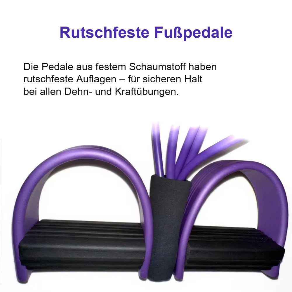Pedálový expandér se 6 gumami – zesílený, na břicho, paže a nohy